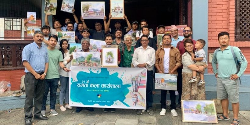 समता कला कार्यशालाको ६१ औं शृङ्खला विन्ध्यवासिनी मन्दिरमा